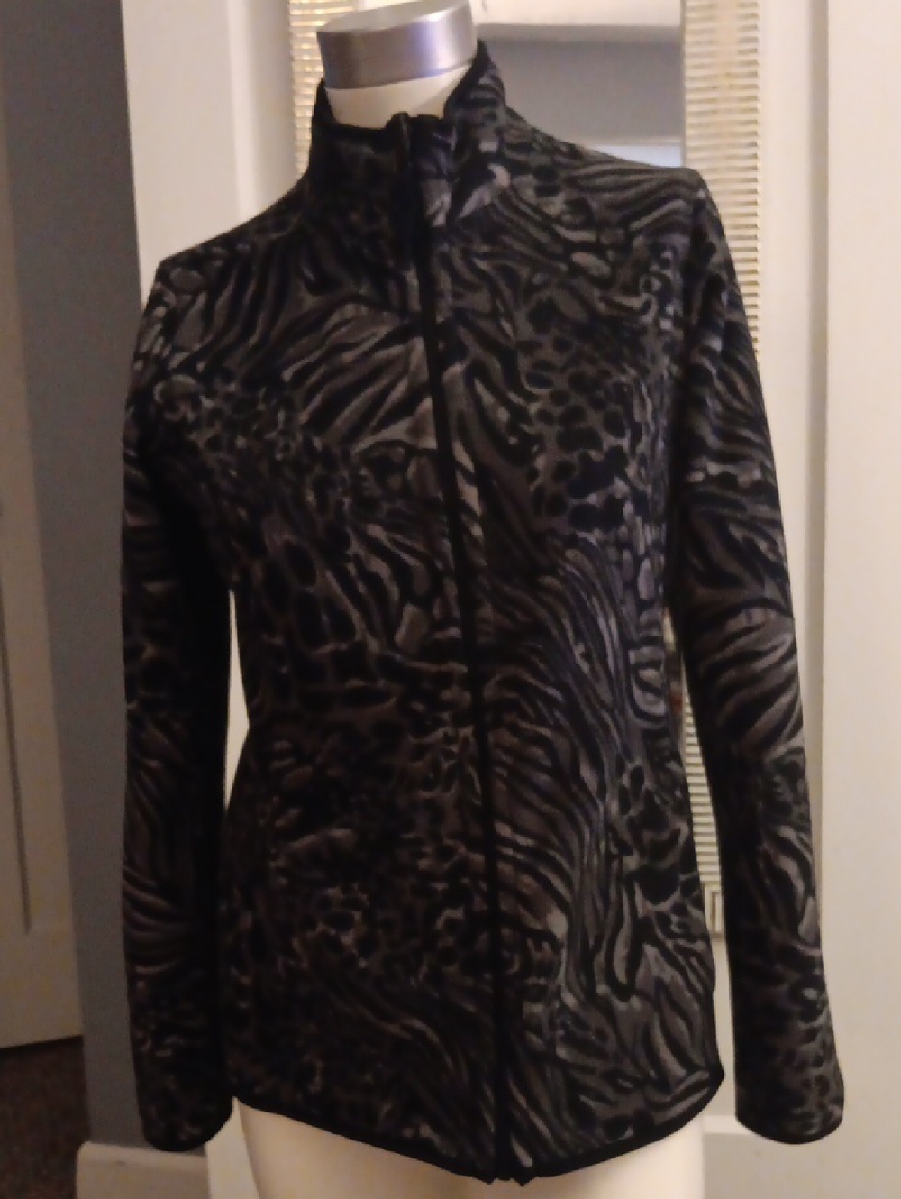 Style & Co. Black Zip-Front Jacket